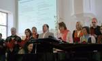 Quelle: Kapellengemeinde Evangelisches Pfarramt Der Chor manna4voices singt im Gottesdienst der Kapelle